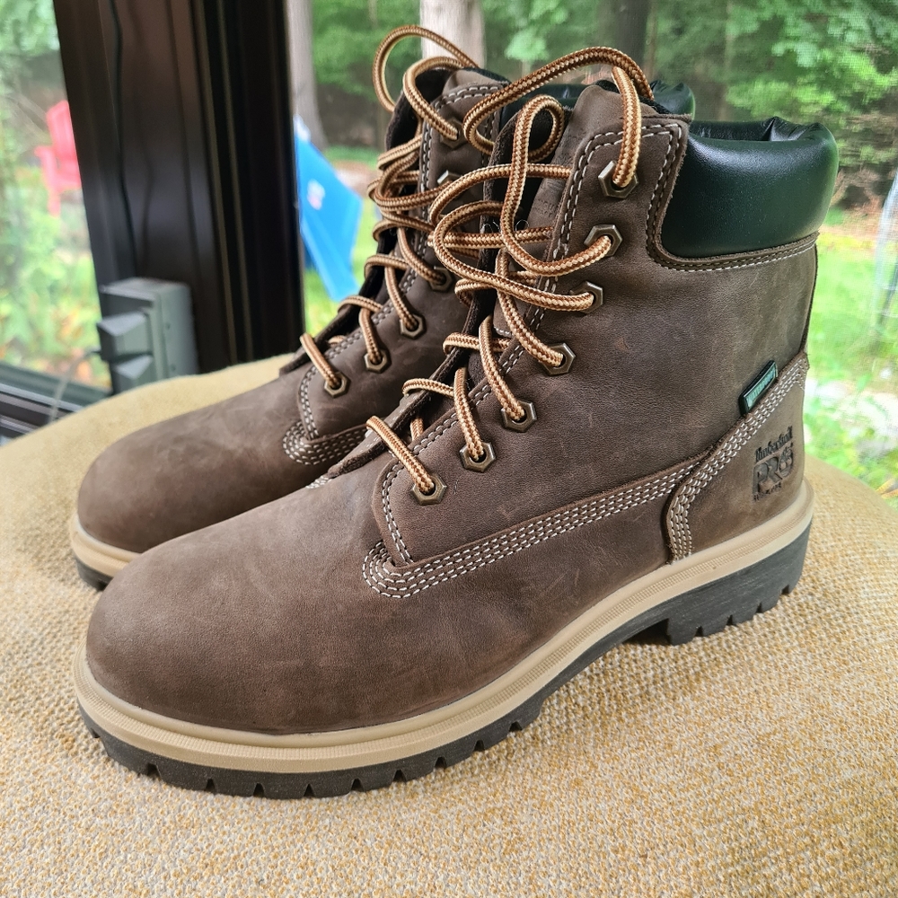 NWT Timberland Direct Attach 6" steel safety toe waterproof work boot